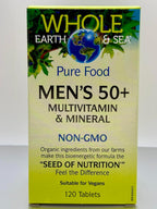 Natural Factors Whole Earth & Sea Multivitamínico y Mineral para Hombres 50+
