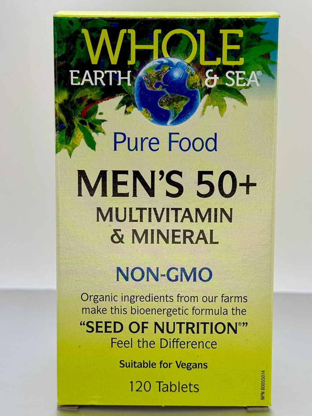 Natural Factors Whole Earth & Sea Multivitamínico y Mineral para Hombres 50+