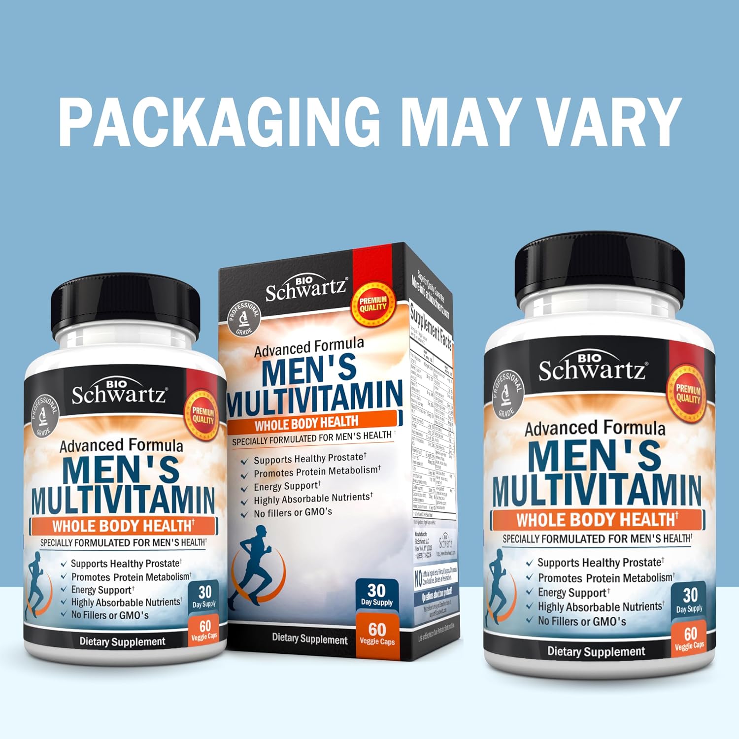 Multivitamínico para Hombres con Vitamina C, A, B, D3, E y Zinc - 60 Comprimidos