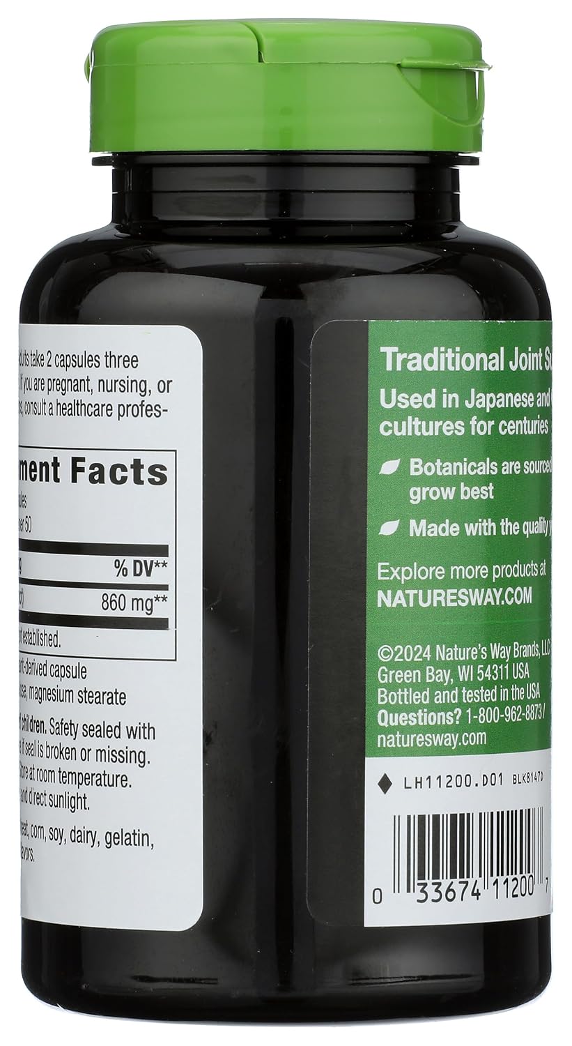 Nature's Way Burdock Root, 950 mg per serving, 100 Vegan Capsules