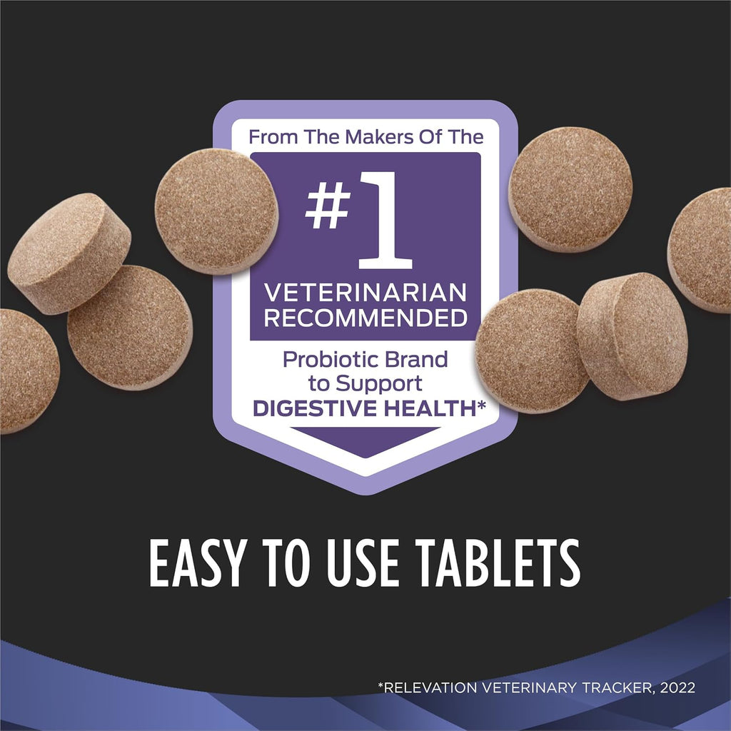 Purina Pro Plan Veterinary Supplements FortiFlora Probióticos para Perros - 90 Comprimidos Masticables