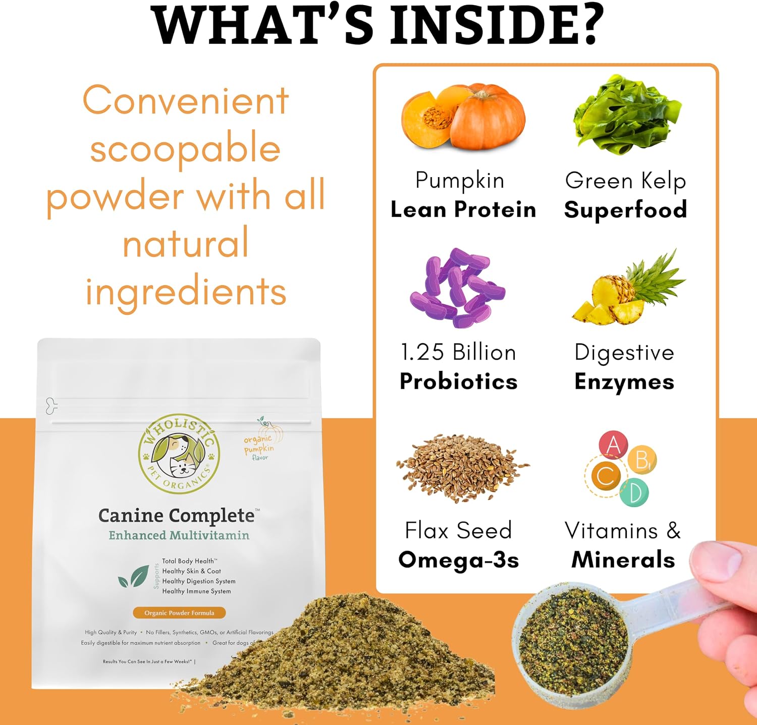 Canine Complete - Multivitamínico en polvo para perros - 907 g - Vitaminas y suplementos diarios para comida casera - Salud e inmunidad - Todas las razas - 90 dosis