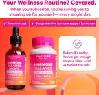 Pink Stork Gotas de Equilibrio Hormonal para Mujeres - 60ml, 30 Dosis - Complemento Líquido Vegano