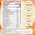 LILICARE Gominolas Multivitamínicas para Mujer con Omega-3, D3+K2 y B12 Metilada - Sin Azúcar (120 uds)