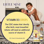 Baby Vitamin D3 Drops 400 UI – Gotas de Vitamina D3 para Bebés