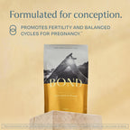 BOND Conception Boost – Suplemento de Fertilidad para Mujeres que Intentan Concebir – Vitaminas Prenatales con Metilfolato, CoQ10 y Probióticos