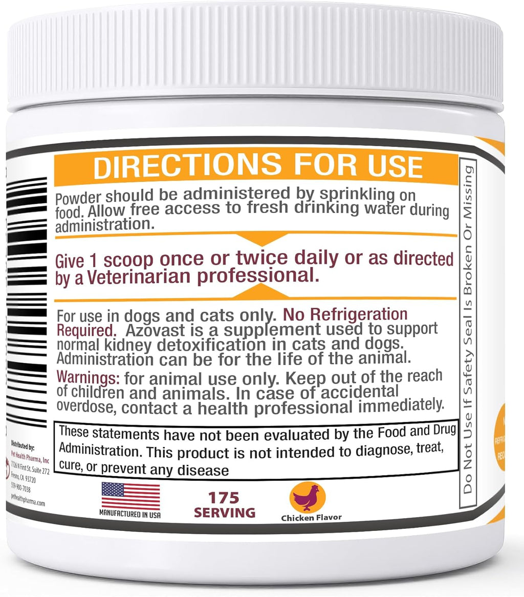 Azovast Polvo para Riñones de Perros y Gatos (113 g) - Apoyo Renal