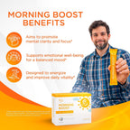 Dr. T Morning Boost – Fórmula Matutina – Sin Agua, Directo a la Boca – con Vitaminas C, B6, B12 y Extracto de Camu-Camu – Apoya Enfoque, Energía y Bienestar – Pomelo, 30 Packs