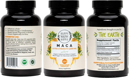 Maca Orgánica Gelatinizada 1200 mg – 120 – Maca orgánica gelatinizada (1200 mg por dosis): La gelatinización es un – Image 8