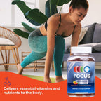 Focus Multivitamin Gummies - 90 Gominolas, 45 Días