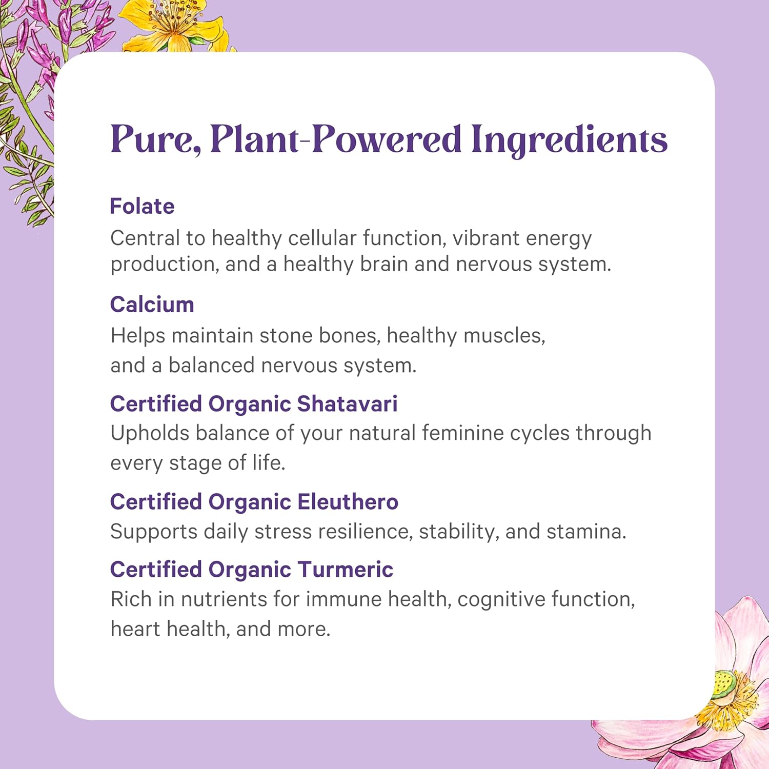 PURE SYNERGY Vita·Min·Herb para Mujeres - Multivitamínico completo para mujeres (120 comprimidos)