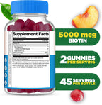 Lifeable Gominolas de Biotina 5000mcg Sin Azúcar - 90 Gominolas