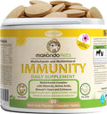 Makondo Pets Suplemento de Apoyo Inmunológico para Perros, Sabor Bacon, 60 Comprimidos