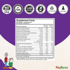 NuBest Tall Kids - Multivitamínico y Minerales para Niños de 2 a 9 Años - 120 Comprimidos Masticables Sabor Berry