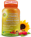 Vitamina C Liposomal 1500 mg con Acerola Orgánica y Camu Camu - 180 Cápsulas