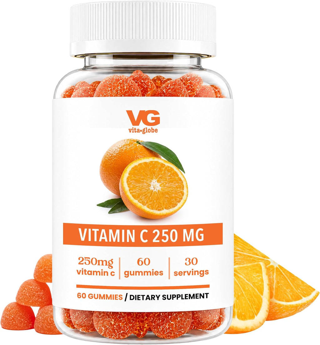 VITA GLOBE Vitamina C 250 mg Gummies con Colágeno - 60 Unidades