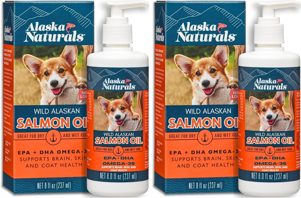 Alaska Naturals Aceite de Salmón Salvaje de Alaska para Perros - Omega 3 EPA DHA - 237 ml