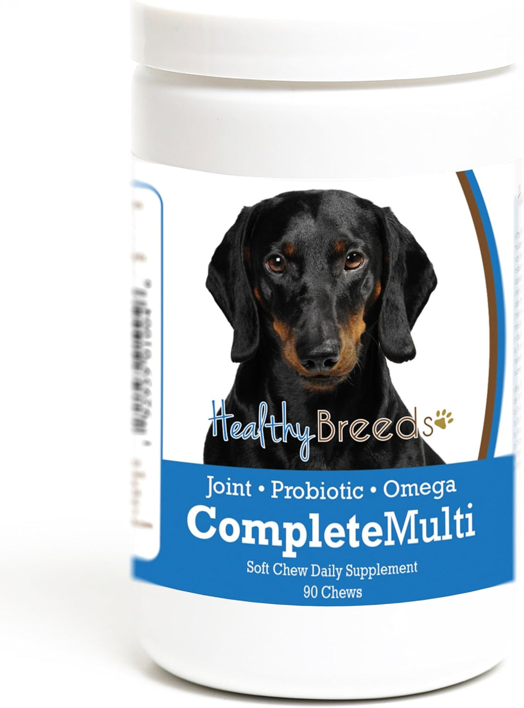 Healthy Breeds Dachshund Multivitamínico Todo en Uno Masticable 90 uds