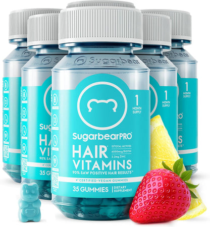 SugarbearPRO Gomitas de Vitamina para el Cabello - Biotina 6000mcg - Suministro de 1 Mes – Image 10