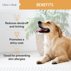 Chew + Heal Labs Aceite de Pescado Salvaje Omega 3 para Perros - 360 Mini Cápsulas Blandas de 300mg para Piel y Pelo Saludables