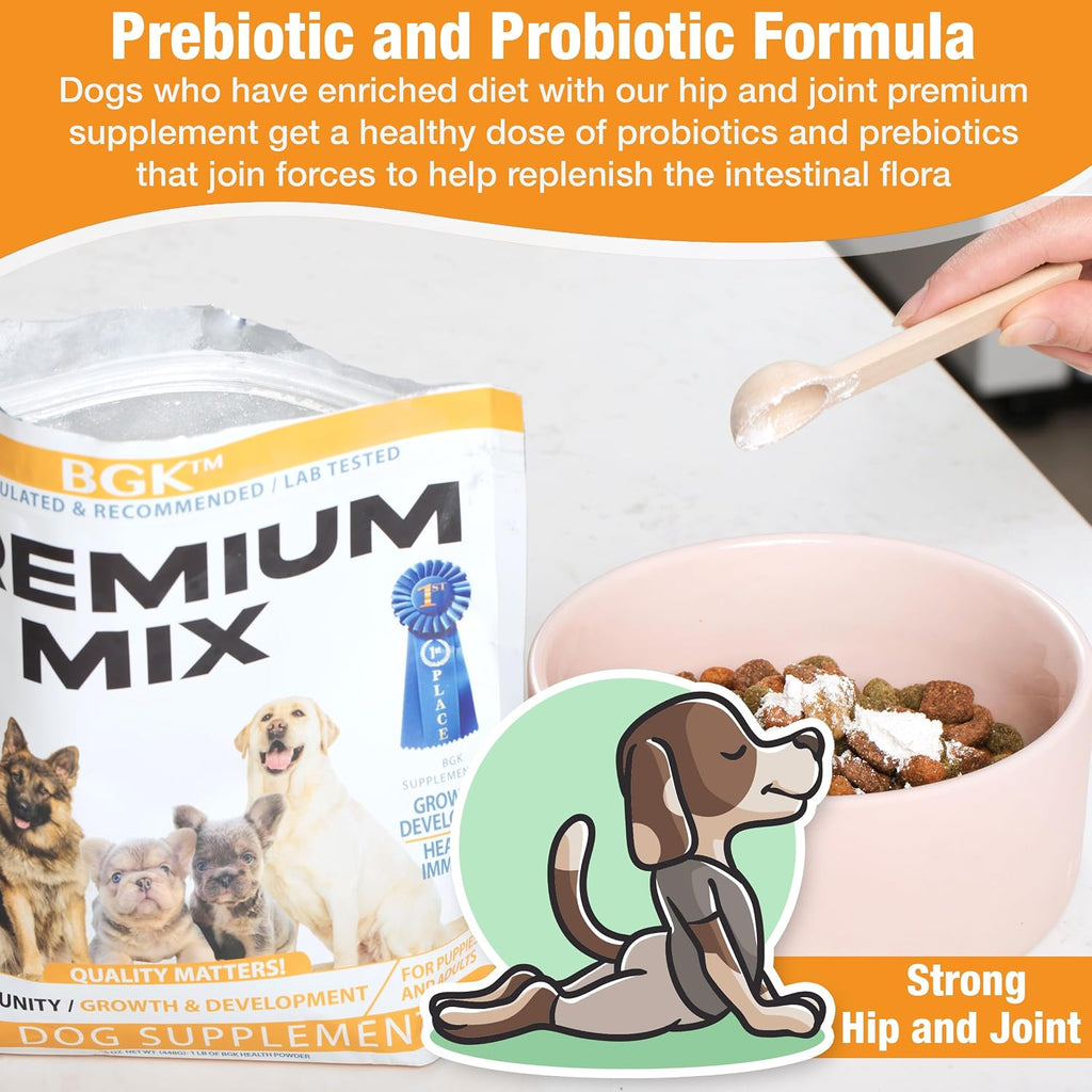 BGK Premium Mix Multivitamínico para Perros (Polvo) - 100% Orgánico para Todas las Edades y Razas
