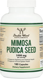 Cápsulas de Semilla de Mimosa Pudica (180 Cápsulas, 3 Meses) 1000mg, Apoyo Digestivo, de Double Wood