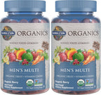 Garden of Life Organics Vitaminas Gomitas para Hombres con Sabor a Bayas – Multivitamínico para Hombres con Metil B12, C y D3, Orgánico del USDA, Sin OGM, Vegano, 120 Gomitas