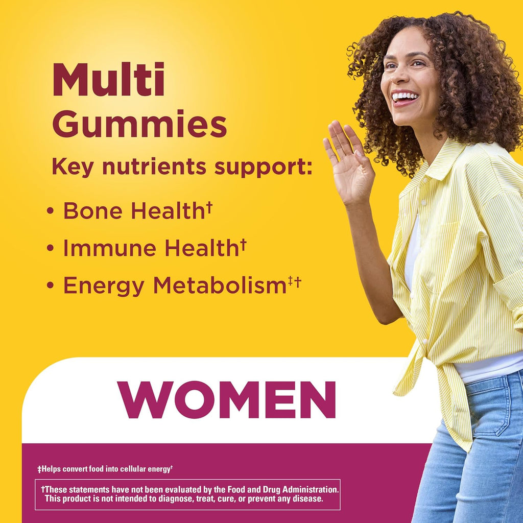 Nature Made Multivitamínico para Mujeres, Gominolas Multivitamínicas, 70 Gominolas, 35 Días