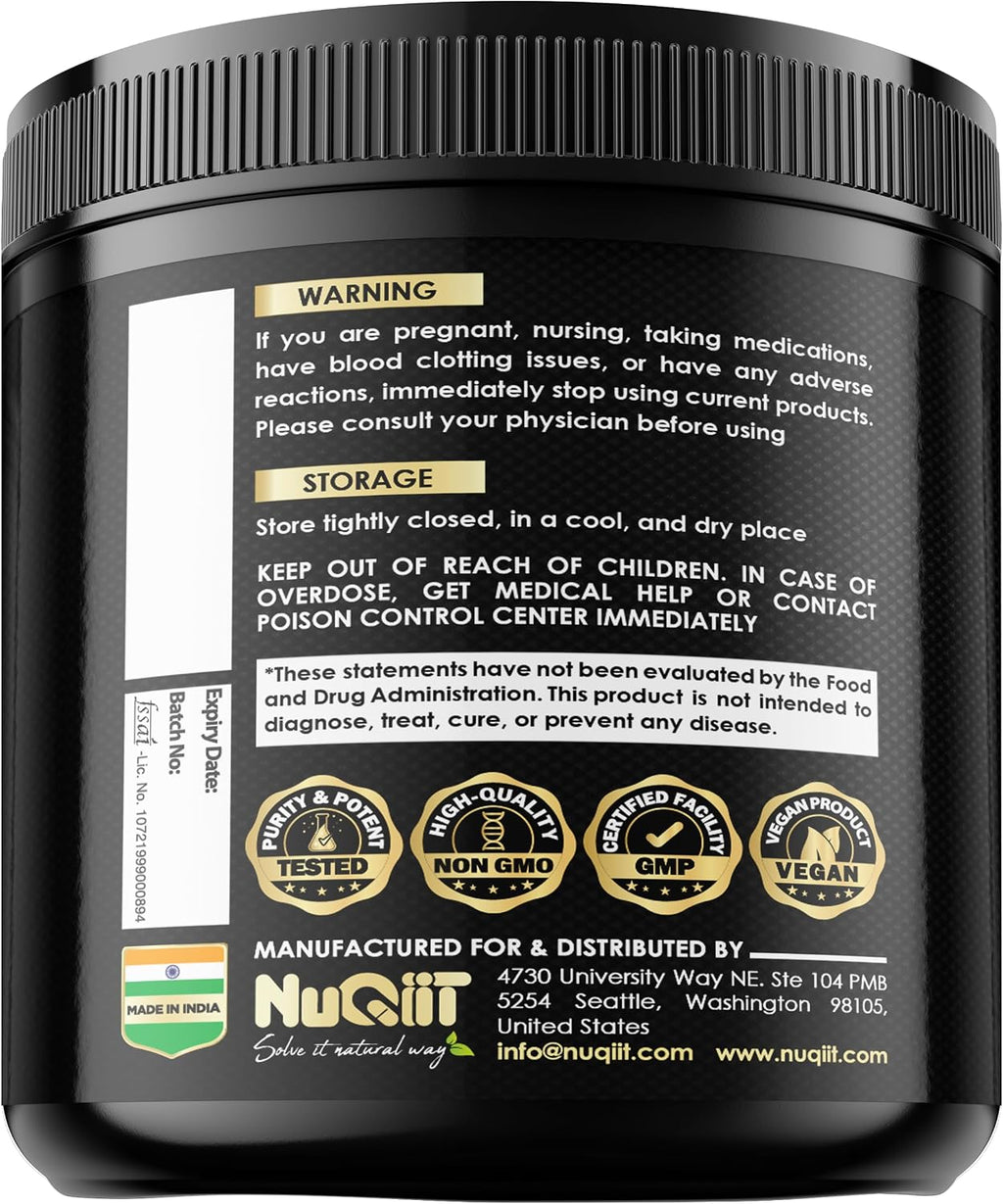 NUQIIT Suplemento NAD+ con Nicotinamida Ribósido, Resveratrol, Quercetina, Cúrcuma, Rhodiola Rosea - 60 Cápsulas