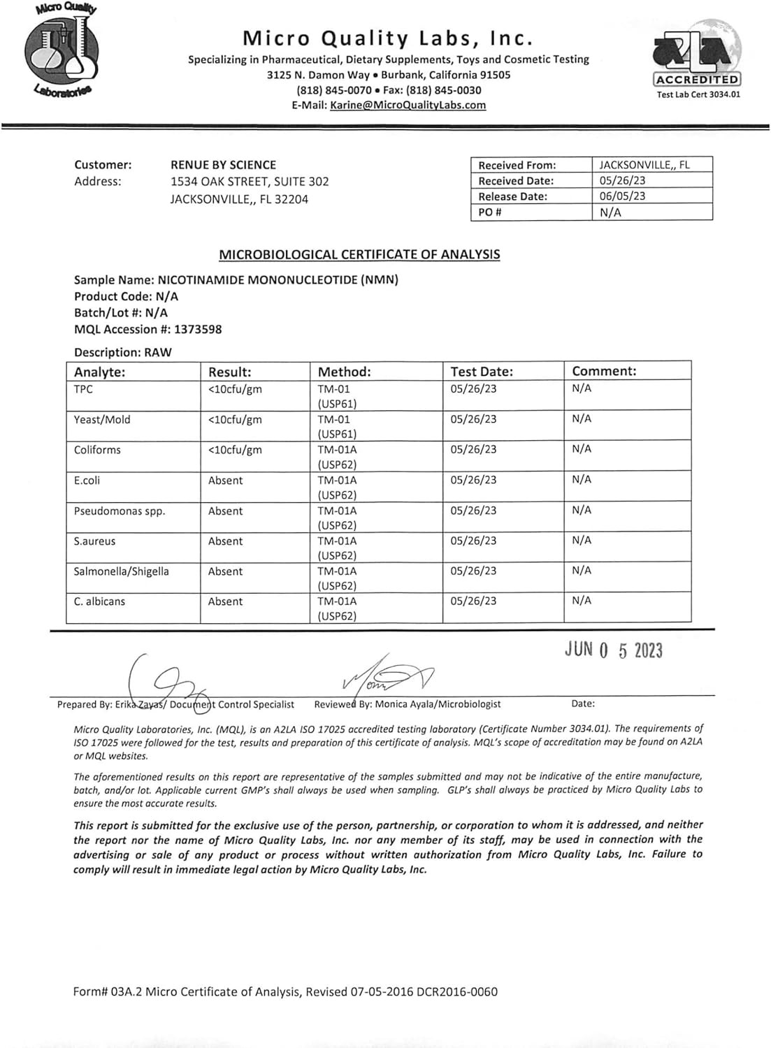 Renue By Science NMN 250 mg – 200 Cápsulas Entéricas SLC
