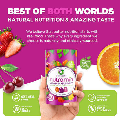 NUTRAMIN Multivitamínico Vegano Keto en – Zinc: contribuye al funcionamiento normal del sistema inmunitario y a la – Image 3