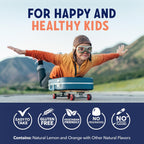 Gomitas de Omega 3-6-9 + DHA para Niños, Sabor Limón y Naranja, 60 Unidades