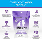 Om Mushroom Matrix Pet - Canine: Polvo de Hongos Orgánico para el Apoyo Inmunológico Diario de Perros y Gatos - 100g