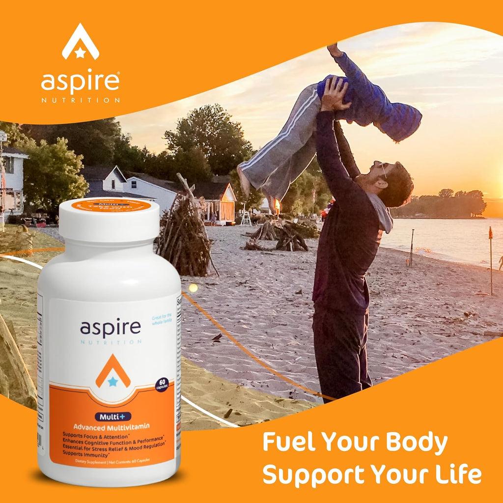 Aspire Multi+ Multivitamínico Avanzado para Hombres, Mujeres y Niños