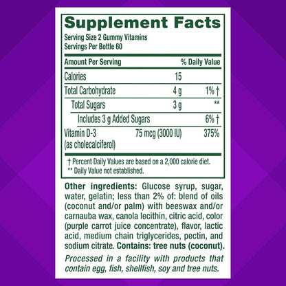 Vitafusion Gominolas de Vitamina D3 de – Sistema inmunitario: La vitamina D contribuye al funcionamiento normal – Image 4