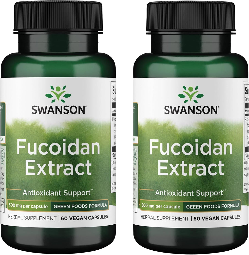 Extracto de Fucoidan de Alga Parda, 500 mg, 60 Cápsulas Veganas