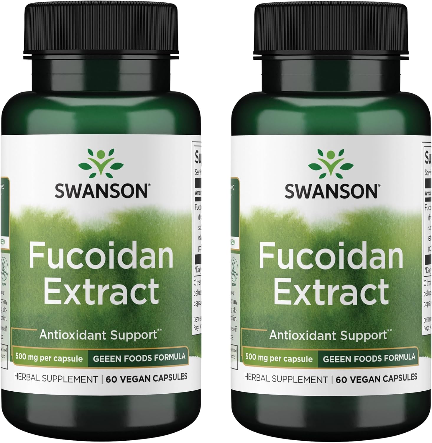 Extracto de Fucoidan de Alga Parda, 500 mg, 60 Cápsulas Veganas