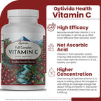 OPTIVIDA Acerola Cherry Cápsulas 60 Días – Vitamina C Vegetal