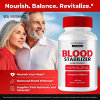 Blood Stabilizer Advanced Blood Formula Cápsulas - Suplemento Natural para Circulación Saludable (3 Pack)