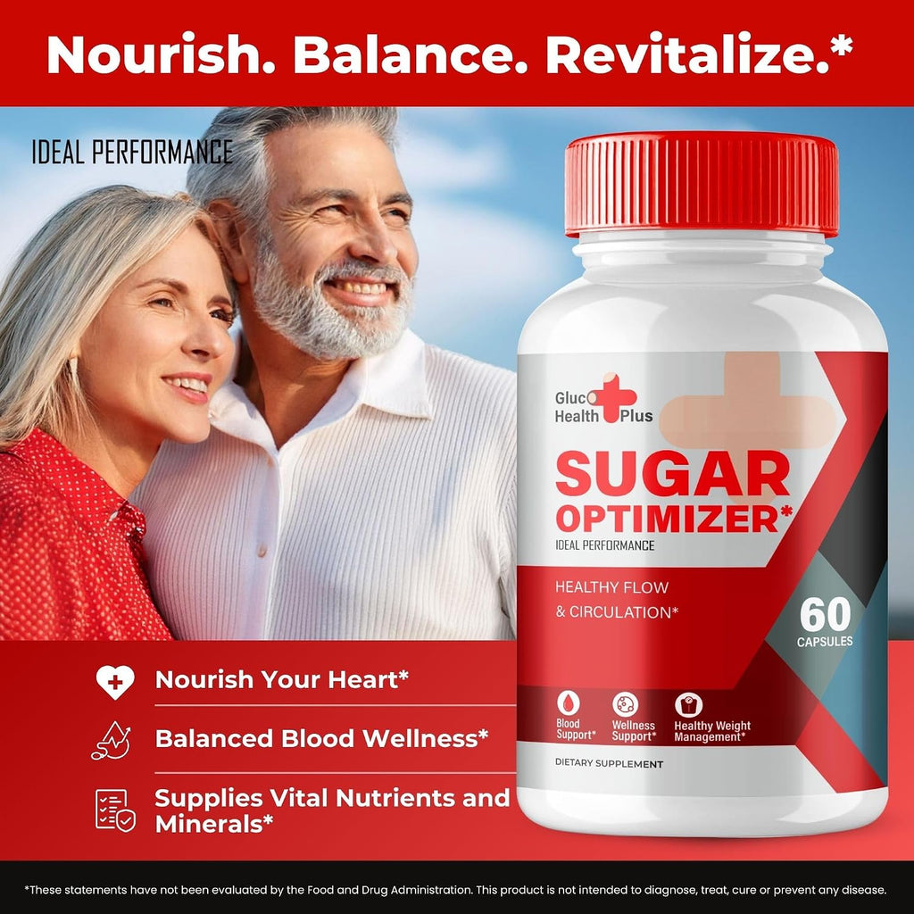 Gluco Health Plus Blood Formula Support - Cápsulas (2 Envases)