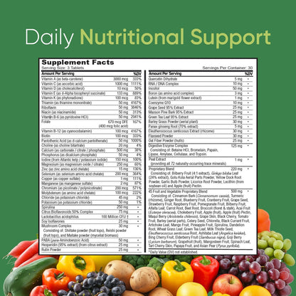 BioSource Labs Vibrant Life Multivitamínico – Más de 45 frutas y verduras: Aportan una variedad de fitonutrientes – Image 6
