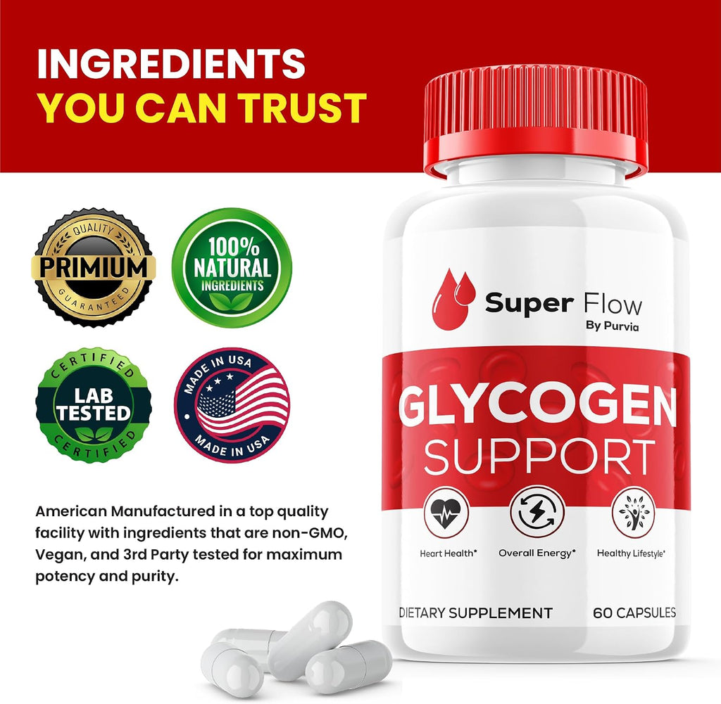 Super Flow Glycogen Optimizer - 3 Paquetes (180 Cápsulas)