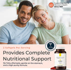 VIVOMEGA Fish Oil con VESIsorb® – Suplemento de Omega 3 con Vitamina D3 y K2 para el Bienestar Reproductivo – 60 Cápsulas Blandas