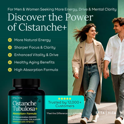 Etta Vita Cistanche Tubulosa 500 mg – – Gestión del estrés y el estado de ánimo: Como adaptógeno, Cistanche puede – Image 2