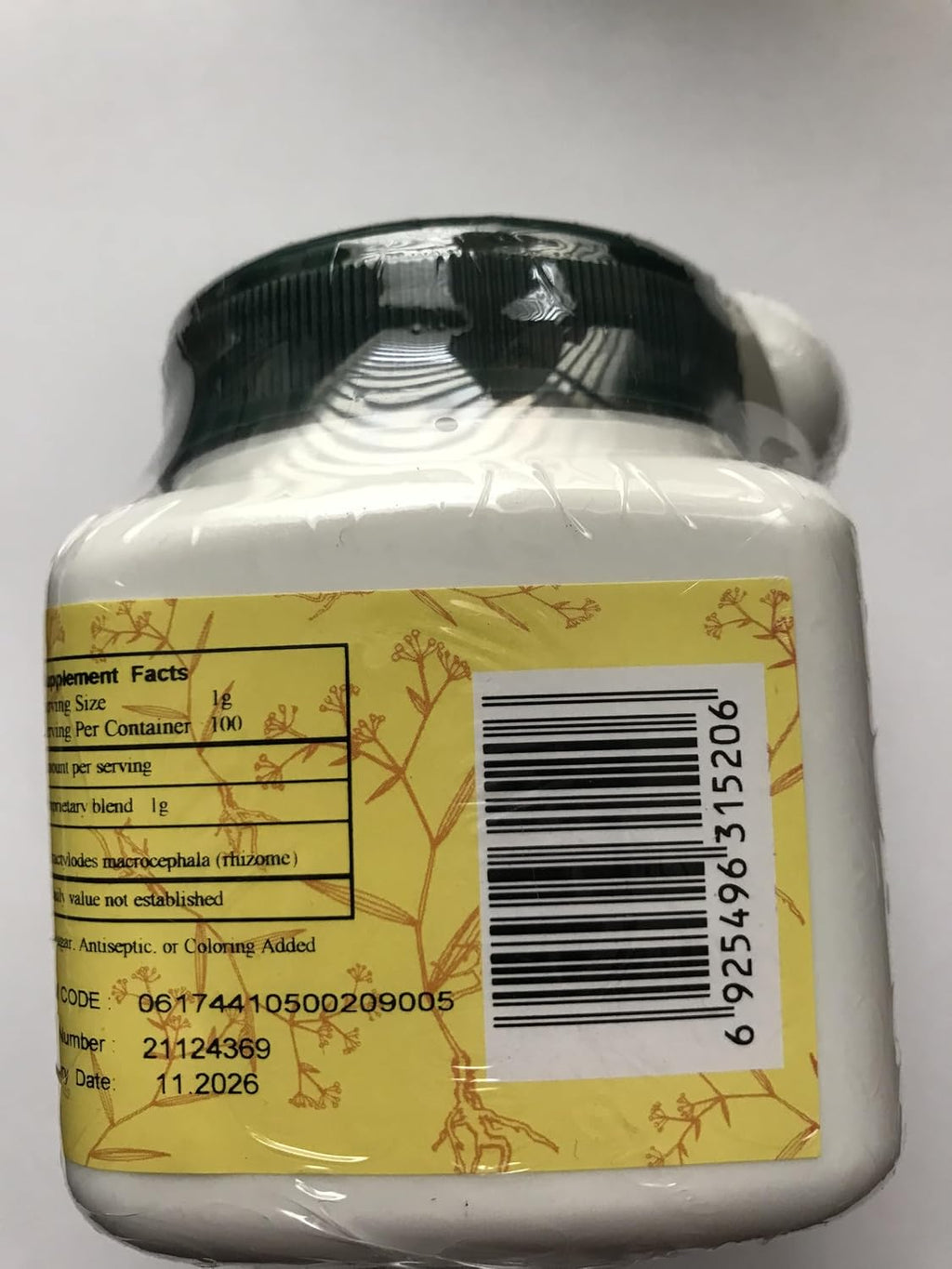 Bai Zhu - Rizoma de Atractylodes, 100 g (E-Fong)