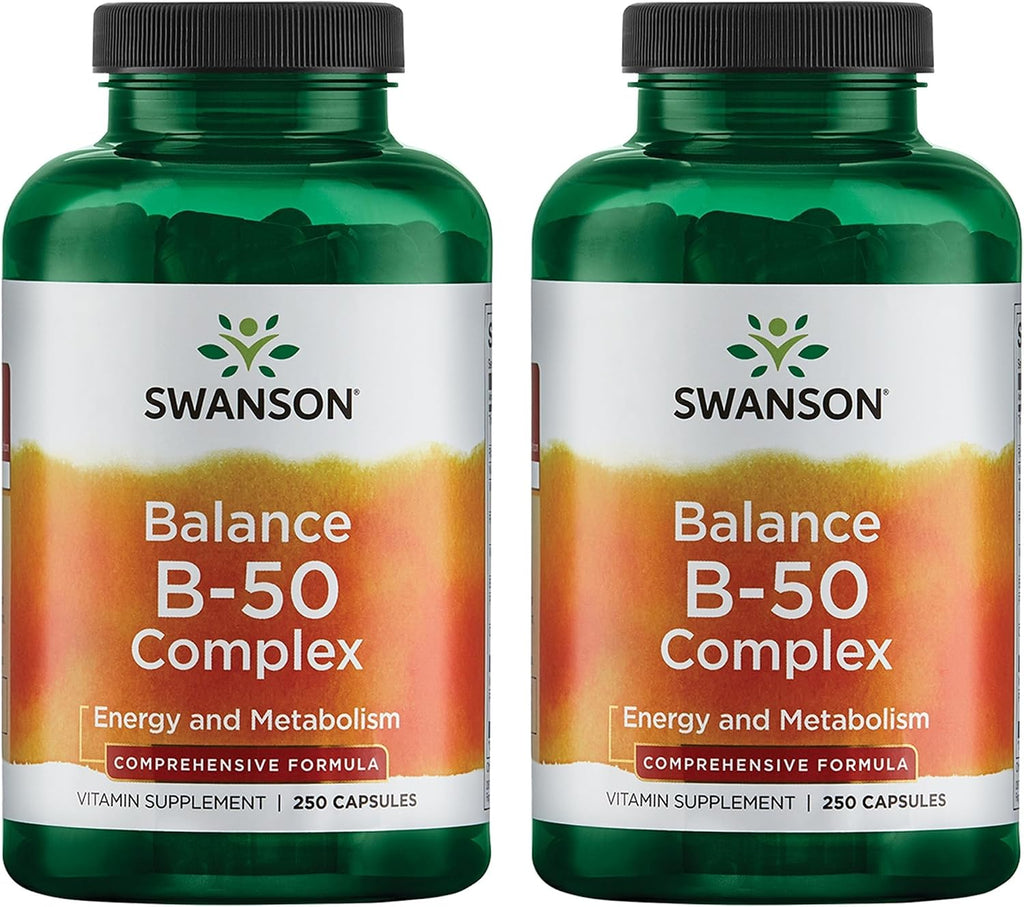 Swanson Balance B-50 Complejo B de Alta Potencia (250 Cápsulas)