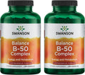 Swanson Balance B-50 Complejo de Vitaminas B de Alta Potencia, 250 Cápsulas (Paquete de 2)