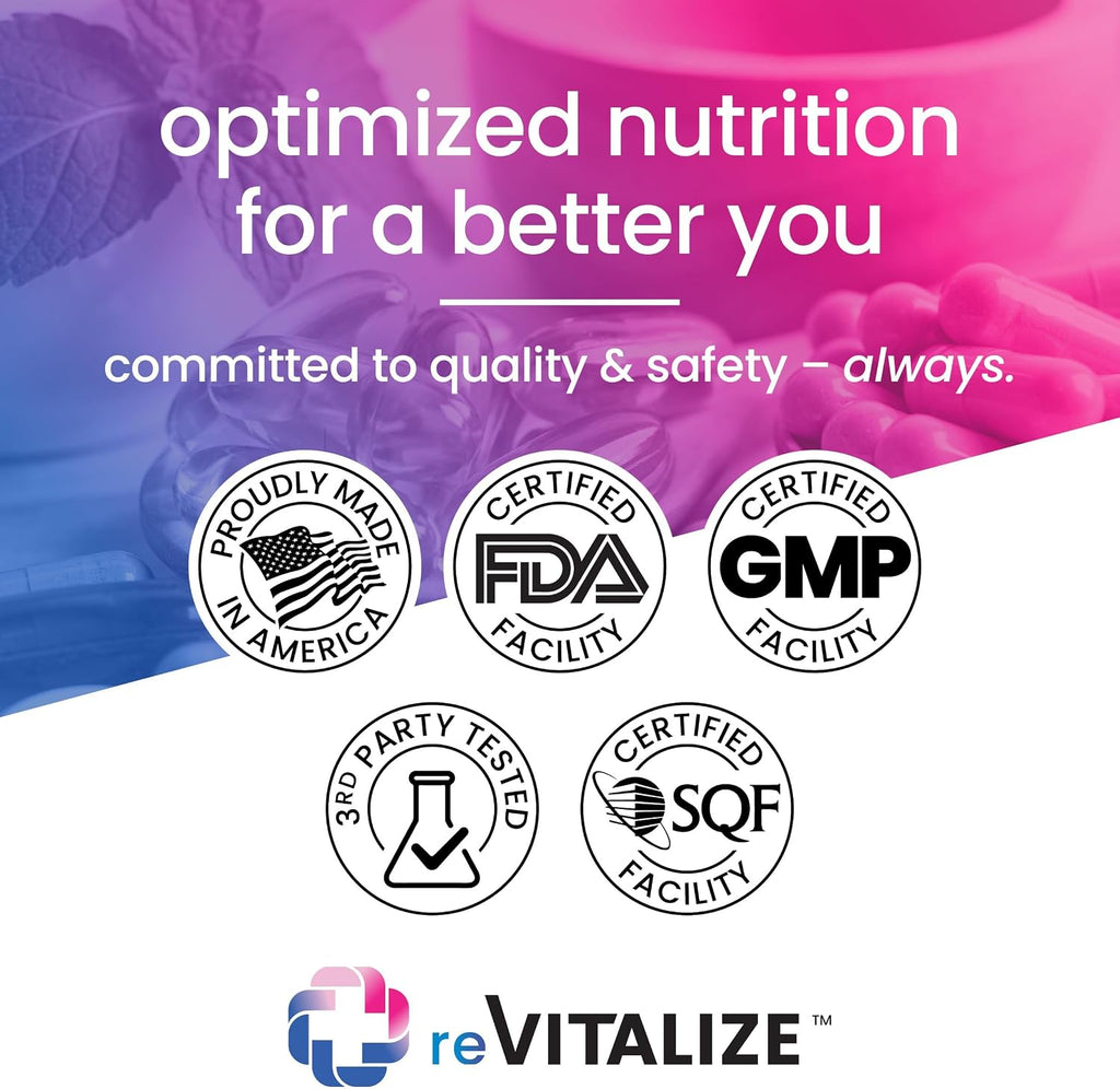 Revitalize ADK – Suplemento de Vitaminas A, D3 y K2 (10.000 UI), 90 Cápsulas