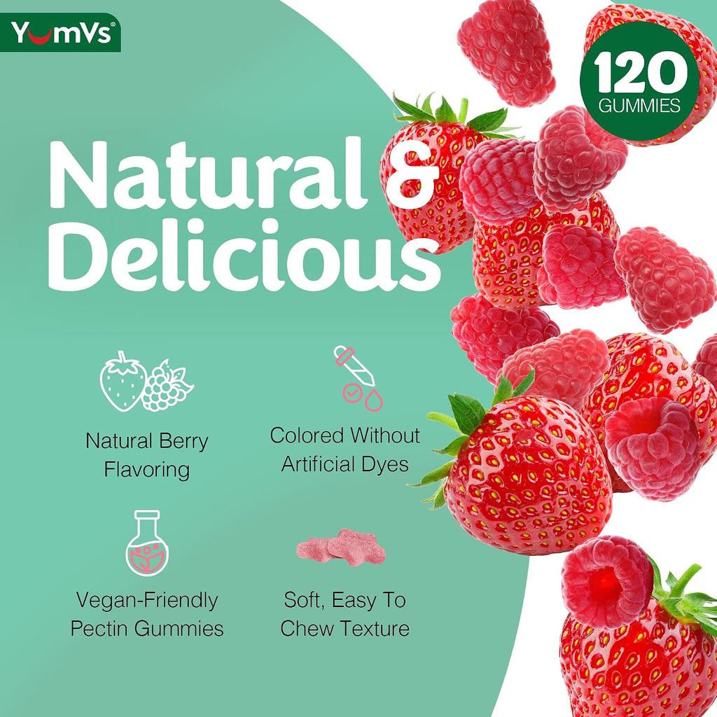 Gomitas Multivitamínicas para Adultos, Multivitamínico Diario para Mujeres y Hombres, Suplemento de Apoyo Inmunológico con Vitaminas A, C, D, E, B-6, B-12, Zinc - 60 Gomitas