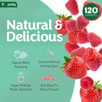 Gomitas Multivitamínicas para Adultos, Multivitamínico Diario para Mujeres y Hombres, Suplemento de Apoyo Inmunológico con Vitaminas A, C, D, E, B-6, B-12, Zinc - 60 Gomitas